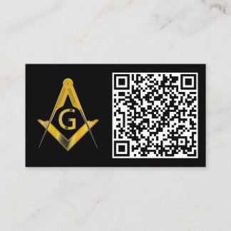 Freemason QR Code Business card