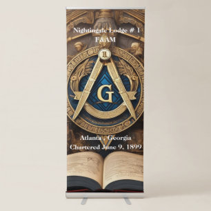 Freemason Retractable Banner