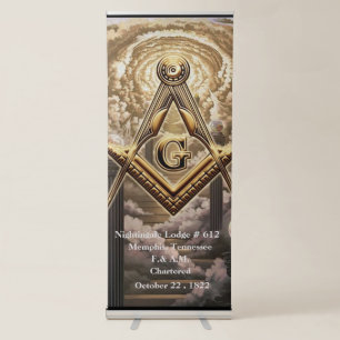 Freemason retractable banner