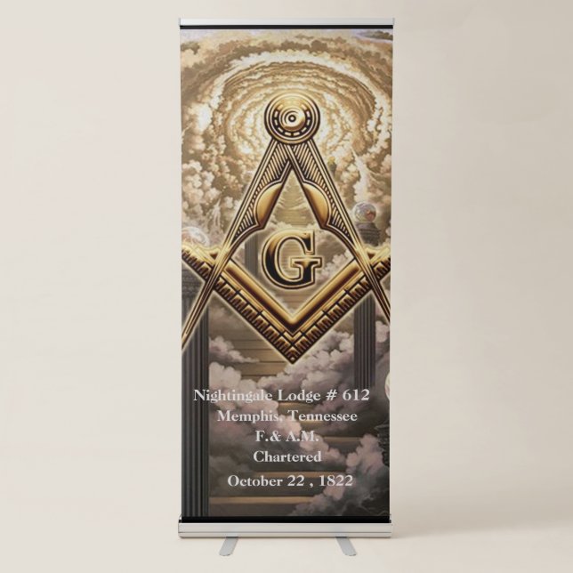 Freemason  retractable banner (Front)