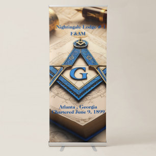 Freemason Retractable Banner