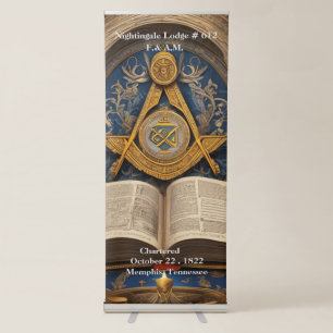 Freemason retractable banner
