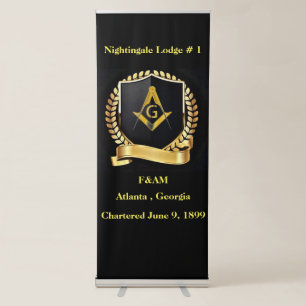 Freemason Retractable Banner