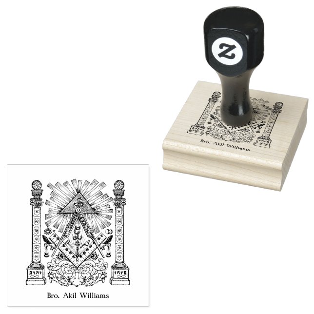 Freemason Rubber Stamp (Stamped)