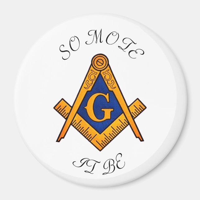 Freemason Square and Compass Charity Masonic Magnet (Front)
