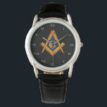 Freemason Square and Compass Charity Masonic Watch<br><div class="desc">So mote it be,  Freemason,  square and compass,  charity,  Masonic symbol watch.</div>