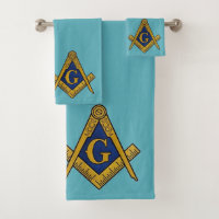 Freemason Square and Compass Masonic Blue