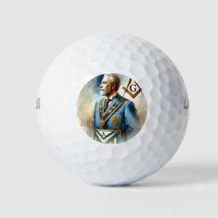 Freemason Square and Compass Masonic Mason Master Golf Balls