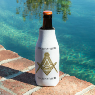 Freemason Square and Compass Masonic Masonry Bottle Cooler