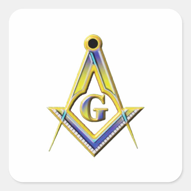 Freemason Square & Compasses Sticker (Front)