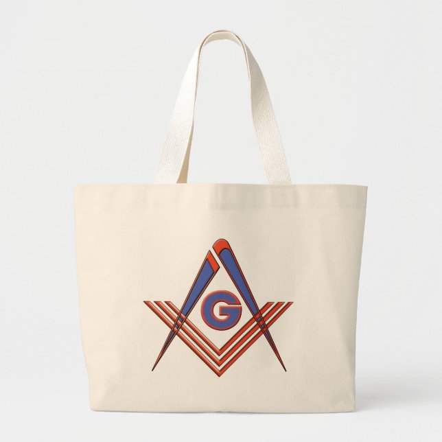 Freemason symbol large tote bag (Front)