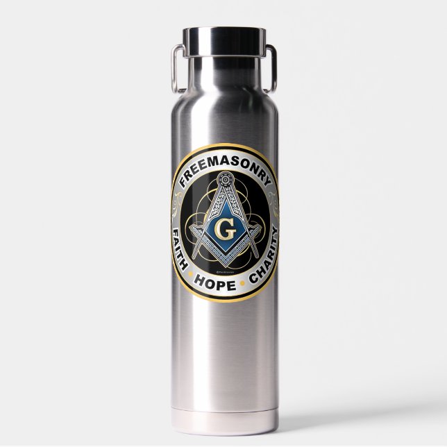 Freemason  water bottle (Front)