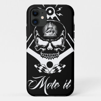 Freemason-Widows-Sons-Masonic-Hotrod-Logo-20160407 iPhone 11 Case