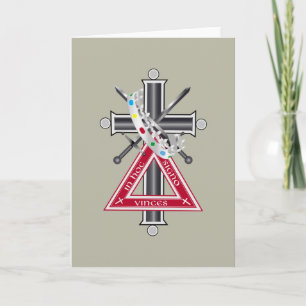 Freemasonic cross card