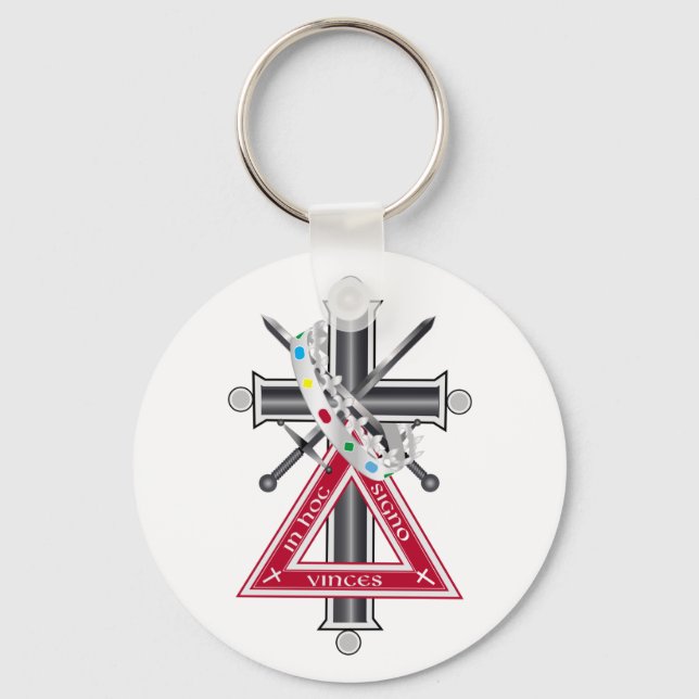 Freemasonic cross key ring (Front)