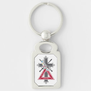Freemasonic cross key ring