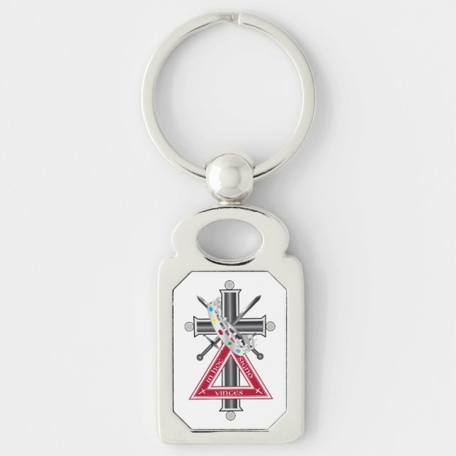 Freemasonic cross key ring (Front)