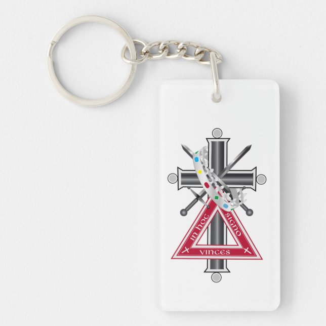 Freemasonic cross key ring (Front)