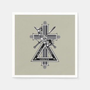 Freemasonic cross napkin