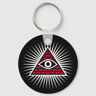 Freemasonic eye key ring