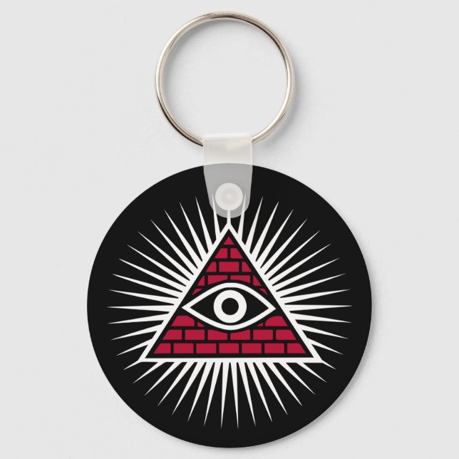 Freemasonic eye key ring (Front)