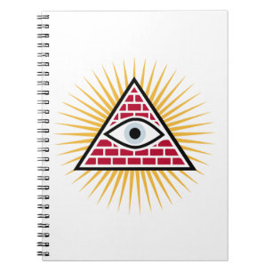 Freemasonic eye notebook