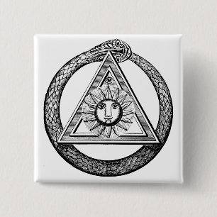 Freemasonry All Seeing Eye Masonic Symbol 15 Cm Square Badge