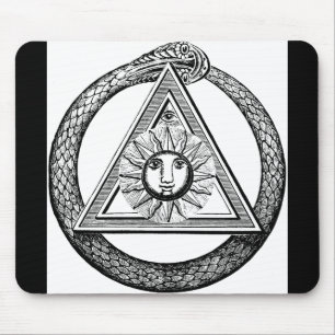 Freemasonry All Seeing Eye Masonic Symbol Mouse Mat