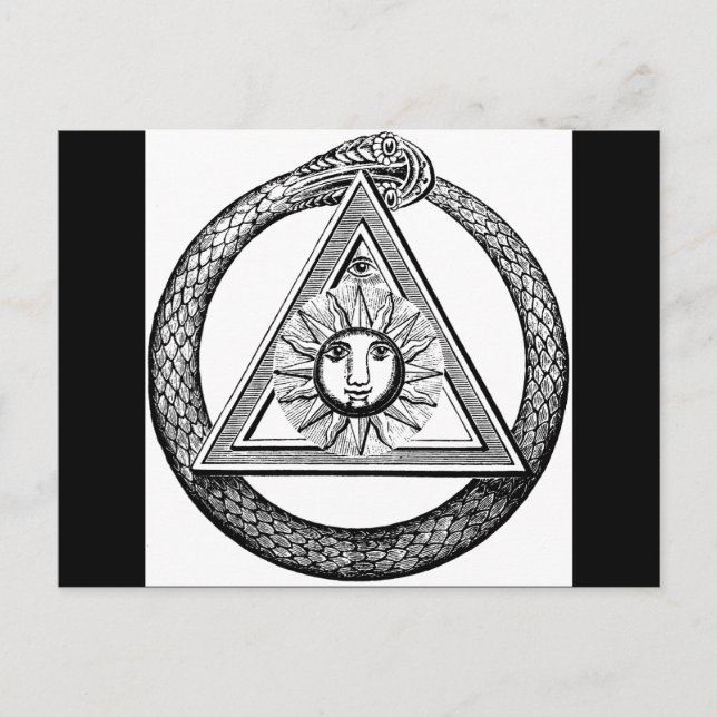 Freemasonry All Seeing Eye Masonic Symbol Postcard (Front)