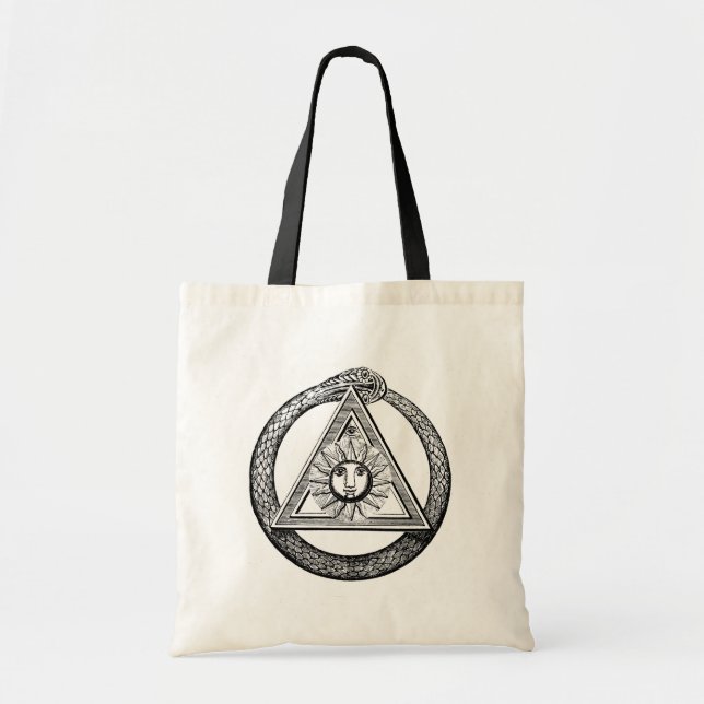 Freemasonry All Seeing Eye Masonic Symbol Tote Bag (Front)
