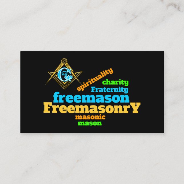 Freemasonry Business Card (Front)