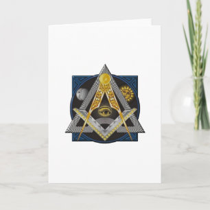 Freemasonry Emblem Card