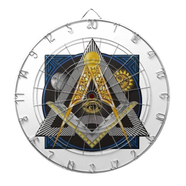 Freemasonry Emblem Dartboard (Front)