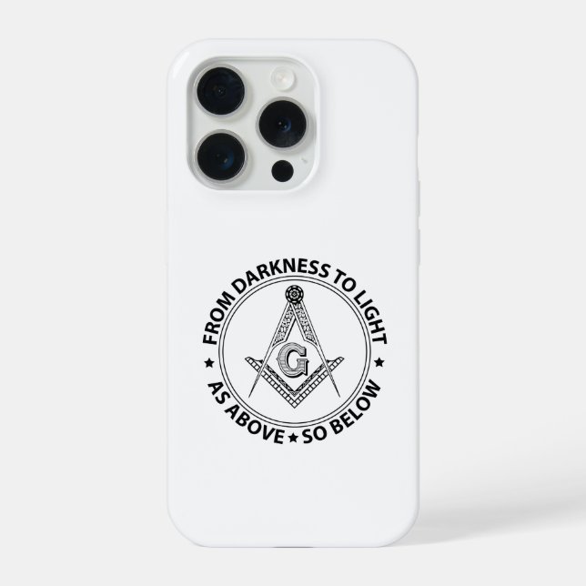 Freemasonry emblem iPhone case (Back)