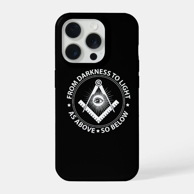 Freemasonry emblem iPhone case (Back)