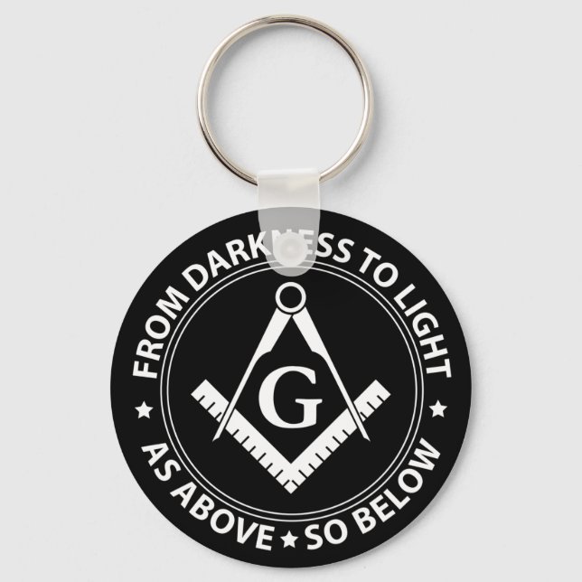 Freemasonry emblem key ring (Front)