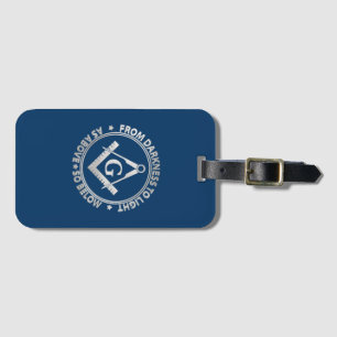 Freemasonry emblem luggage tag