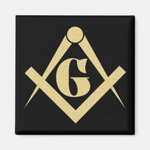 Freemasonry emblem magnet