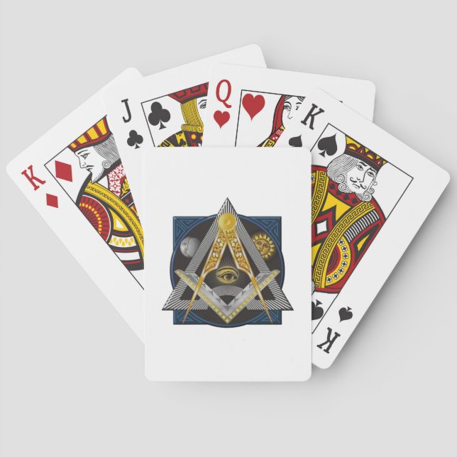 Freemasonry Emblem Playing Cards (Back)