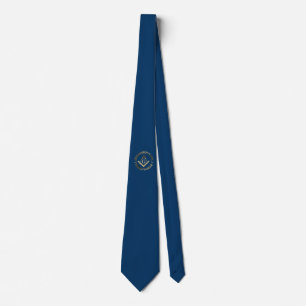 Freemasonry emblem tie