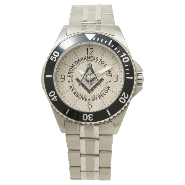 Freemasonry emblem watch (Front)