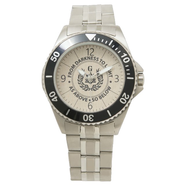 Freemasonry emblem watch (Front)