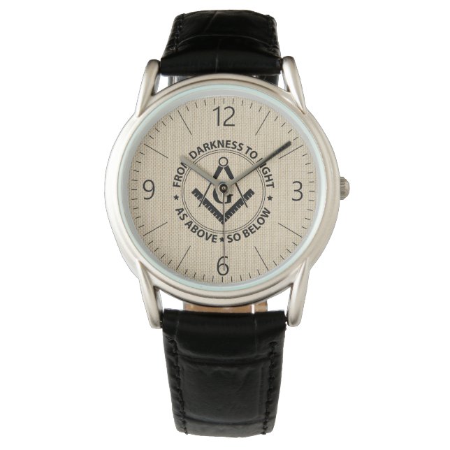 Freemasonry emblem watch (Front)