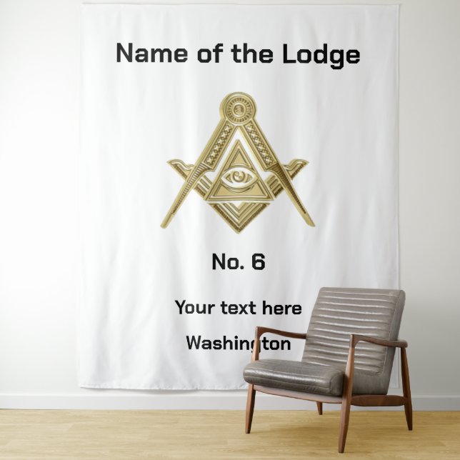 Freemasonry Freemasons Masonic Lodge Tapestry (In Situ)