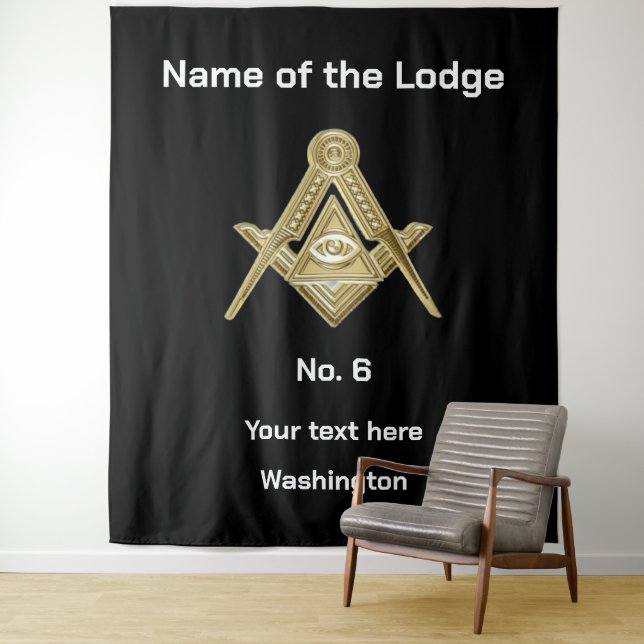 Freemasonry Freemasons Masonic Lodge Tapestry (In Situ)