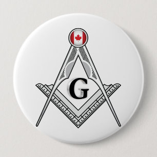 Freemasonry lodge of Canada 10 Cm Round Badge