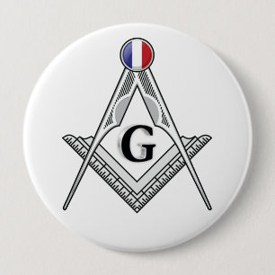 Freemasonry lodge of France 10 Cm Round Badge