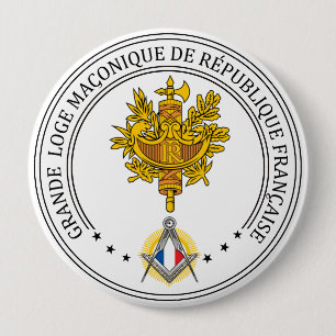 Freemasonry lodge of France 10 Cm Round Badge