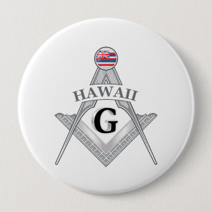 Freemasonry lodge of the state of Hawaii 10 Cm Round Badge