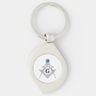 Freemasonry lodge of the state of Indiana Key Ring